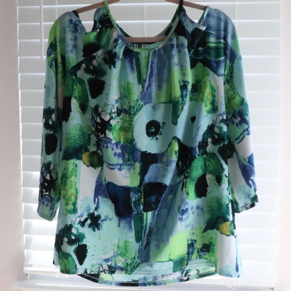 Macy’s. Long Sleeve Cold Shoulder Top